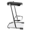 6600 Series Elephant Z-Stool, Backless, Supports Up to 500 lb, 24" Seat Height, Black Seat, Chrome Frame