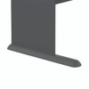 Series A Collection Workstation Desk, 47.63" x 26.88" x 29.88", Natural Cherry/Slate Gray