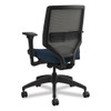 Solve Series Mesh Back Task Chair, Supports Up to 300 lb, 18" to 23" Seat Height, Midnight Seat, Charcoal Back, Black Base