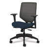 Solve Series Mesh Back Task Chair, Supports Up to 300 lb, 18" to 23" Seat Height, Midnight Seat, Charcoal Back, Black Base