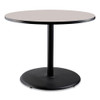 Cafe Table, 36" Diameter x 30h, Round Top/Base, Gray Nebula Top, Black Base