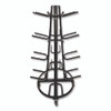 Champion Sports Round Medicine Ball Tree, 31" x 31" x 66.5", Black