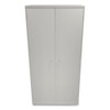 Assembled Storage Cabinet, 36w x 24.25d x 71.75h, Light Gray