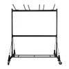 Folding Chair and Table Combo Cart, Metal, 600 lb Capacity, 33.7 x 65 x 67, Black