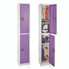 Steel Storage Locker, 2 Compartment, 12 x 12 x 72, Purple