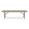 Adjustable Folding Tables, Rectangular, 96" x 30" x 22" to 32", Mocha Granite Top, Brown Legs, 4/Pallet