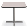 Cafe Table, 36w x 36d x 30h, Square Top/X-Base, Gray Nebula Top, Gray Base