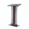 Acrylic Stand-Up Podium Lectern Speaker Stand, 26 x 13 x 47, Black Acrylic Stand-Up Podium Lectern Speaker Stand, 26 x 13 x 47, Black