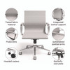 Alera Siskin Fabric Managers Chair, Supports Up to 275 lb, 16.93 to 20.67 Seat Height, Gray Seat, Gray Back, Chrome Base