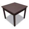 Laminate Occasional Table, Square, 24w x 24d x 20h, Mahogany