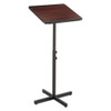Adjustable Speaker Stand, 21 x 21 x 29.5 to 46, Mahogany/Black