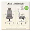 Altern Mesh Mid-Back Task Chair, 17.95 to 21.1 Seat Height, Gray Seat, Gray/White Back, White Base Altern Mesh Mid-Back Task Chair, 17.95 to 21.1 Seat Height, Gray Seat, Gray/White Back, White Base