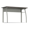 Trento Line Rectangular Desk, 47.25" x 23.63" x 29.5", Mocha/Gray