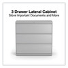 Lateral File, 3 Legal/Letter/A4/A5-Size File Drawers, Light Gray, 42" x 18.63" x 40.25"