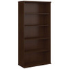 Series C Collection Bookcase, Five-Shelf, 35.63w x 15.38d x 72.78h, Mocha Cherry