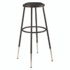 6400 Series Height Adjustable HD Vinyl Padded Steel Stool, Supports 500 lb, 30.5" to 38.5" Seat Height, Black Seat/Base