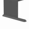Series A Collection Workstation Desk, 71.63" x 26.88" x 29.88", Natural Cherry/Slate Gray