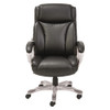 Alera Veon Series Executive High-Back Bonded Leather Chair, Supports Up to 275 lb, Black Seat/Back, Graphite Base