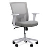 Mesh Back Fabric Task Chair, Supports Up to 275 lb, 17.32" to 21.1" Seat Height, Gray Seat, Gray Back Mesh Back Fabric Task Chair, Supports Up to 275 lb, 17.32" to 21.1" Seat Height, Gray Seat, Gray Back