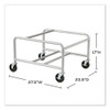 Sled Base Stack Chair Cart, Metal, 500 lb Capacity, 23.5" x 27.5" x 17", Silver