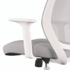 Alera Wessex Ergonomic Fabric Mesh Swivel Task Chair, Supports 275 lb, 17.09 to 20.83 Seat Height, Gray Seat/Back, White Base
