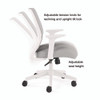 Alera Wessex Ergonomic Fabric Mesh Swivel Task Chair, Supports 275 lb, 17.09 to 20.83 Seat Height, Gray Seat/Back, White Base