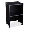 AV Cart/Lectern Base, 21.12 x 17.5 x 33.75, Black