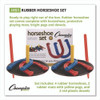 Steel Horseshoe Set, (4) Horseshoes/(2) 24" Stakes/Nylon Carry Bag