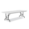 Adjustable Folding Tables, Rectangular, 72" x 30" x 22" to 32", Gray Granite Top, Black Legs, 4/Pallet
