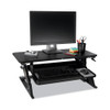 Precision Standing Desk, 35.4" x 22.2" x 6.2" to 20", Black