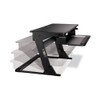 Precision Standing Desk, 35.4" x 22.2" x 6.2" to 20", Black