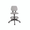 Commute Extended Height Task Chair, Supports Up to 275 lb, 18.25" to 22.25" Seat Height, Gray/Black