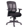 Alera Eon Series Multifunction Mid-Back Cushioned Mesh Chair, Supports Up to 275 lb, 18.11" to 21.37" Seat Height, Black