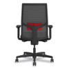 Ignition 2.0 4-Way Stretch Mid-Back Mesh Task Chair, Red Adjustable Lumbar Support, Black