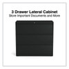 Lateral File, 3 Legal/Letter/A4/A5-Size File Drawers, Black, 42" x 18.63" x 40.25"