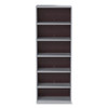 ValueMate Economy Bookcase, Six-Shelf, 31.75w x 13.5d x 80h, Gray