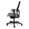 Ignition 2.0 4-Way Stretch Mid-Back Mesh Task Chair, Adjustable Lumbar Support, Frost Seat, Black Back/Base