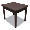 Laminate Occasional Table, Rectangular, 24w x 20d x 20h, Mahogany
