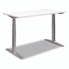 Electric Sit-Stand Desk with Micromovement Functionality, 55.1" x 27.5" x 25.5" to 51.1", White/Gray