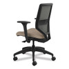 Solve Series Mesh Back Task Chair, Supports Up to 300 lb, 18" to 23" Seat Height, Putty Seat, Charcoal Back, Black Base