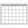 Black Painted Dots on White Calendar Chart, 17" x 22", Pack of 6