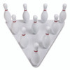 Plastic Bowling Pin Set, White, 10/Set