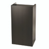 Wood Mobile Presentation Lectern Speaker Stand with Shelves, 22.44 x 16.53 x 45.98, Black