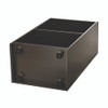Wood Mobile Presentation Lectern Speaker Stand with Shelves, 22.44 x 16.53 x 45.98, Black