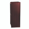 Wood Mobile Presentation Lectern Speaker Stand with Shelves, 22.44 x 16.53 x 45.98, Mahogany