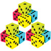 Foam Colorful Jumbo Dice, 4 Per Pack, 3 Packs