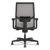 Ignition 2.0 4-Way Stretch Mid-Back Task Chair, Black Adjustable Lumbar Support, Carolina Seat, Fog Back, Black Base