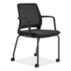 Medina Guest Chair, Supports Up to 275 lb, 18" Seat Height, Black Seat/Back/Base