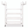 Equipment Cart, Plastic, 176 lb Capacity, 19 x 61 x 62, White