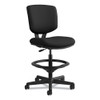 Volt Series Adjustable Task Stool, Supports Up to 275 lb, 22.88" to 32.38" Seat Height, Black